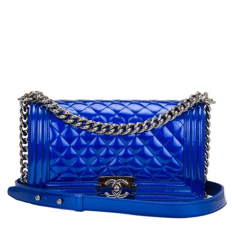 blue chanel boy bag|coco chanel boys bag.